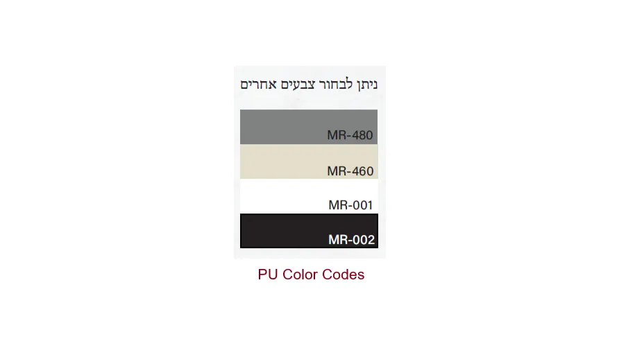 מדגם גימורי צבע PU לארונות אמבטיה — Stonewood