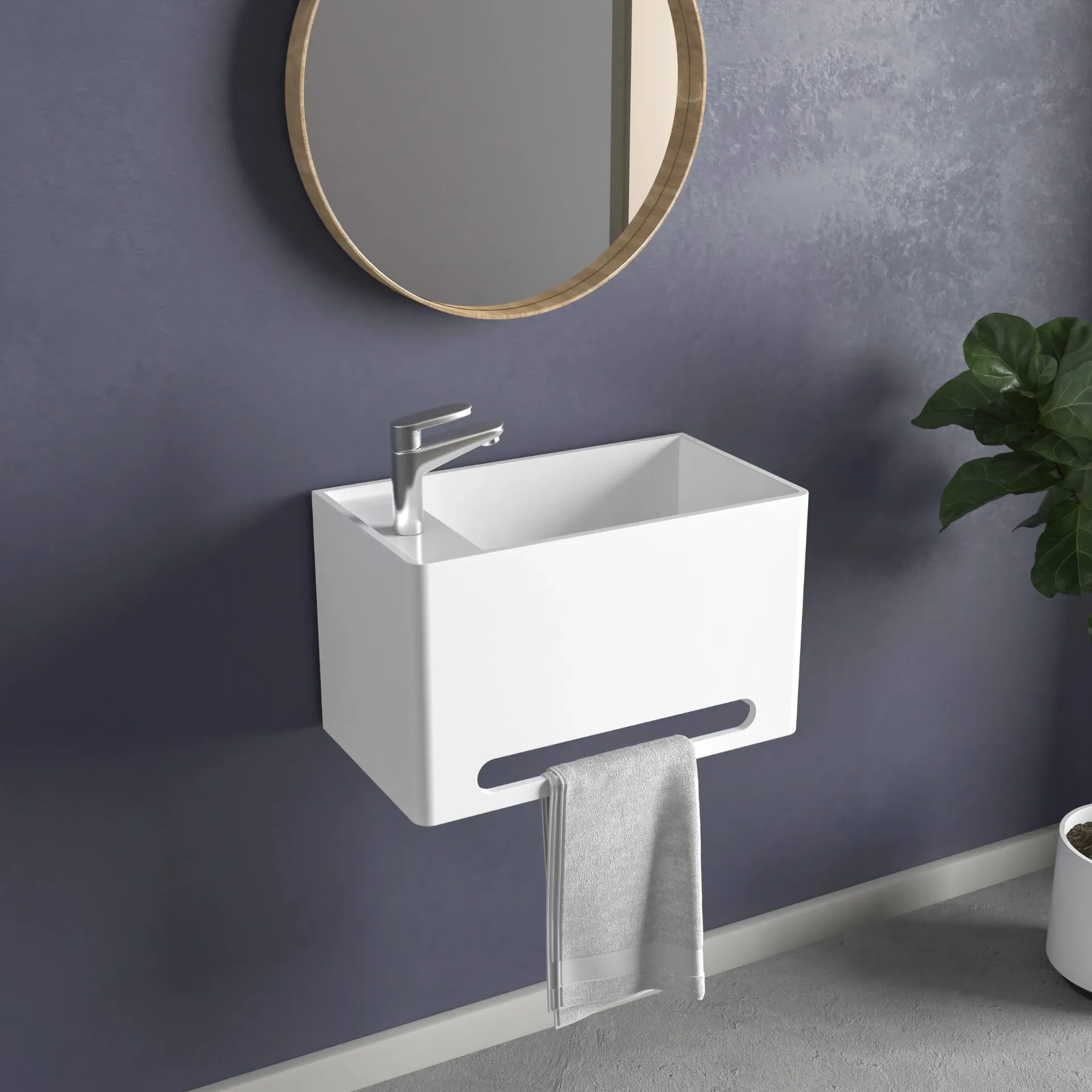 Corian Sink Compact Model Wave