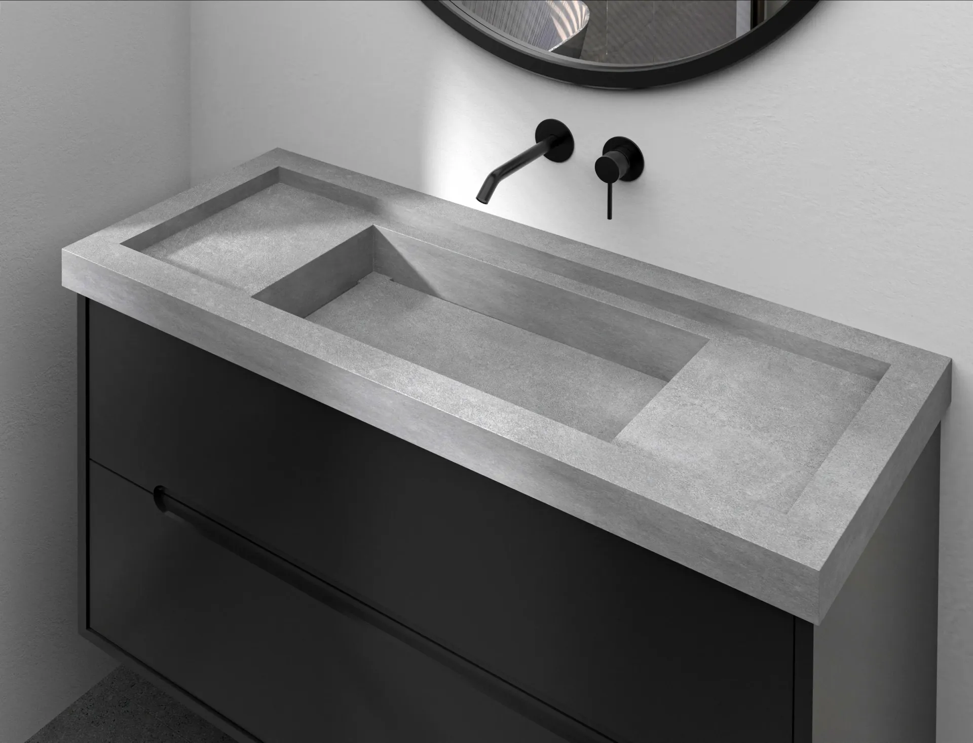 Porcelin Sink Integral Model Noble