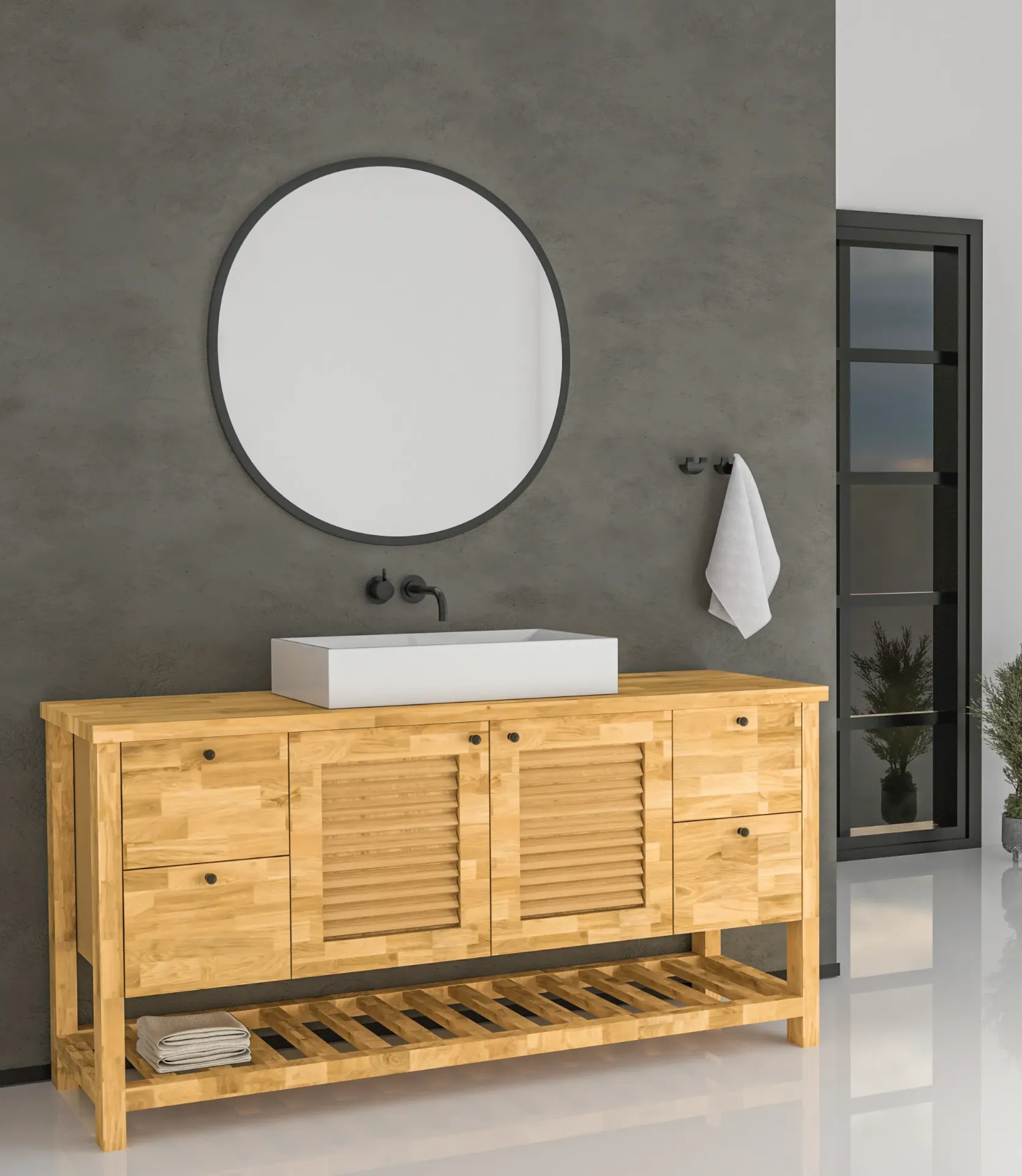 MARGART (60cm, 2 Doors, Corian)