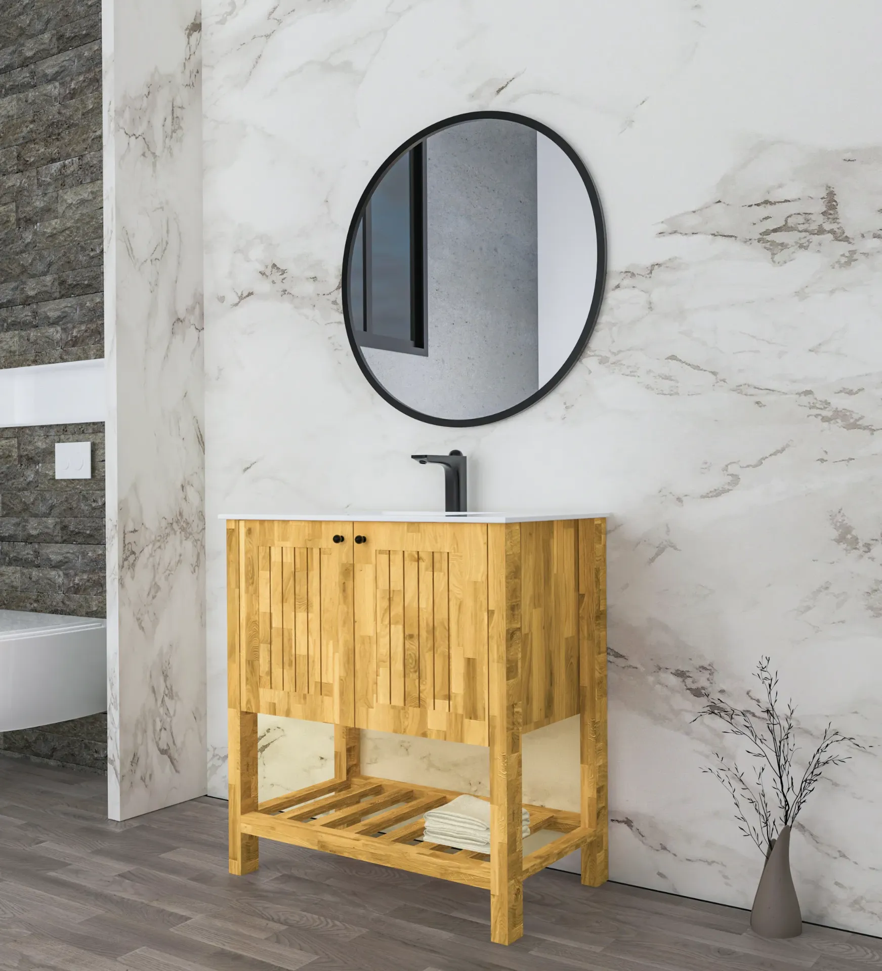 LISBON (50cm, 1 Door, Corian)