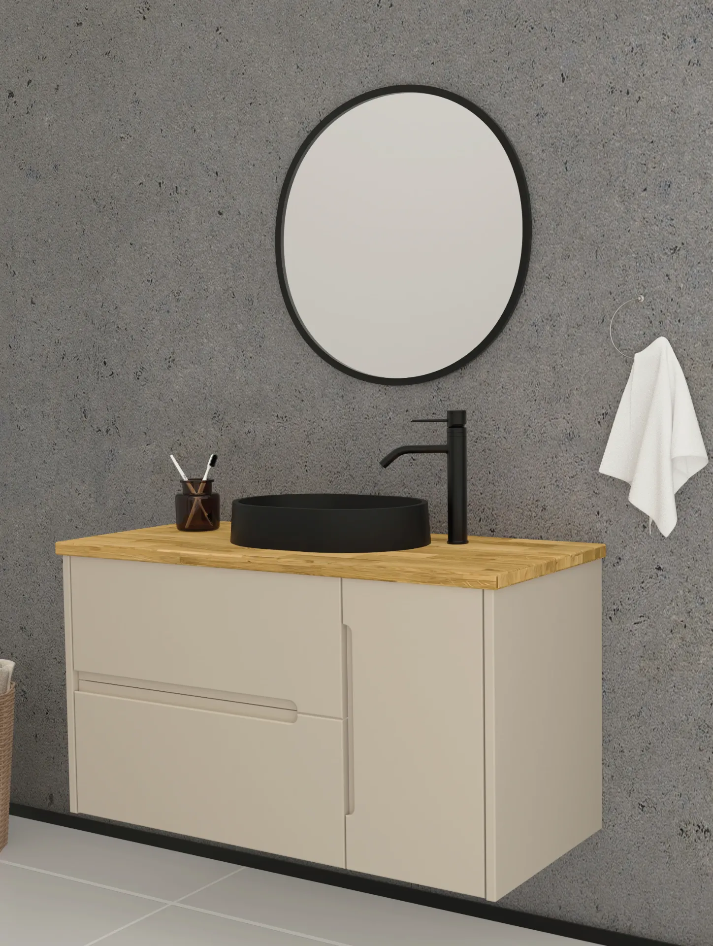WARSU (100cm, Corian, PU : MR-001)