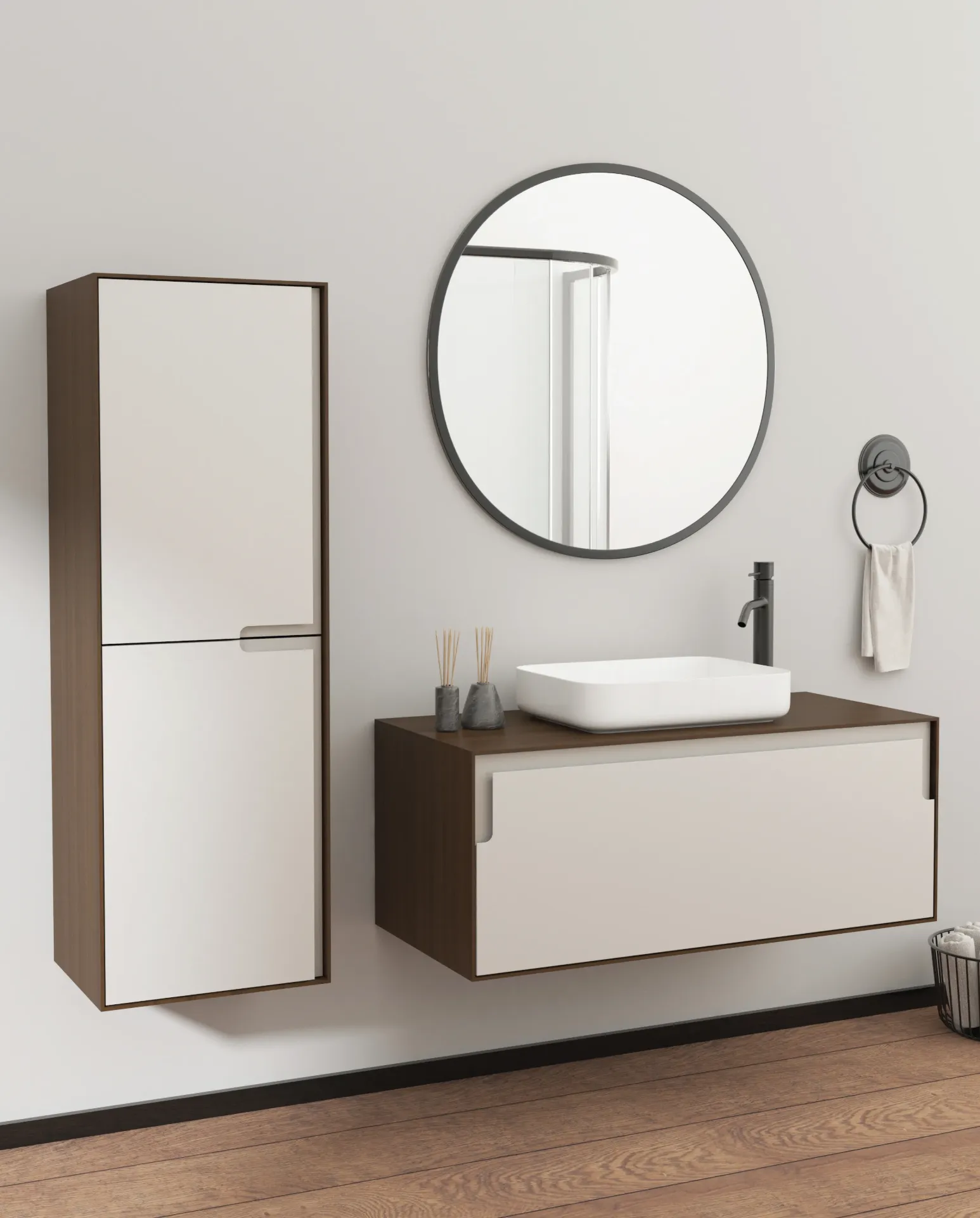 RONDO (60cm, 45cm, מגירה אחת, צבע PU מס: MR-001)