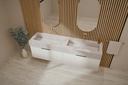 Porcelain Sink Roma Double Bowl - Made to Measure